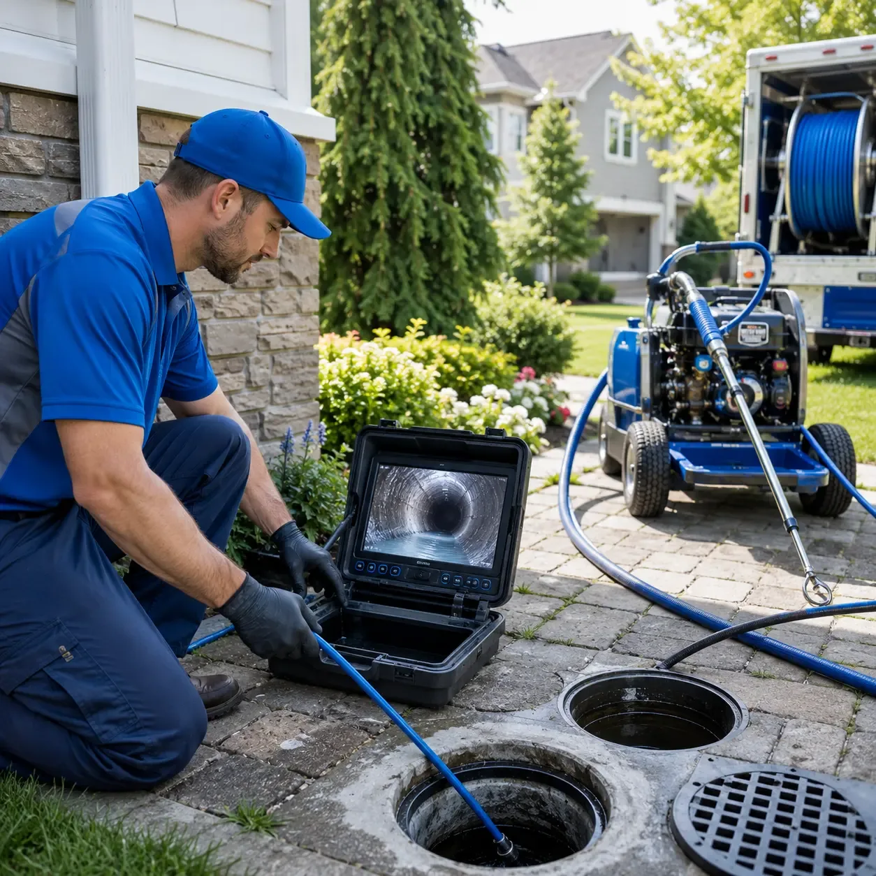 Outdoor drain cleaning professionals serving Riesel, TX